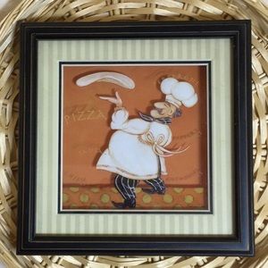 🌟 Cute Framed picture of Pizza man making Pizza